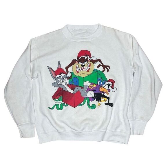 American Vintage Taz Looney Tunes Sweatshirt Crewneck Medium - Picture 1 of 8